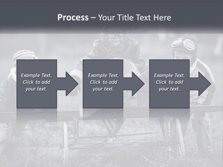 A Group Of Children Sitting On Top Of A Wooden Bench PowerPoint Template