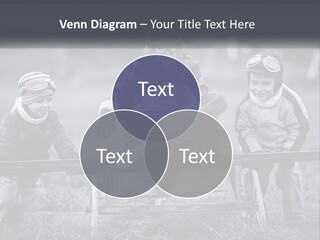 A Group Of Children Sitting On Top Of A Wooden Bench PowerPoint Template