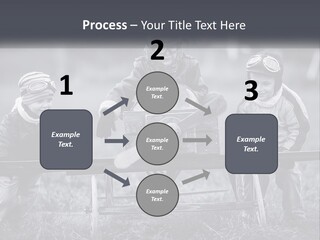 A Group Of Children Sitting On Top Of A Wooden Bench PowerPoint Template