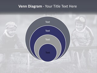 A Group Of Children Sitting On Top Of A Wooden Bench PowerPoint Template