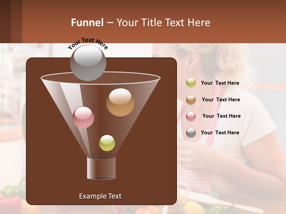 A Woman And A Little Girl Eating Vegetables PowerPoint Template