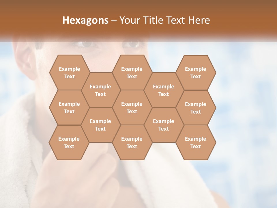 A Man Brushing His Teeth With A Toothbrush PowerPoint Template