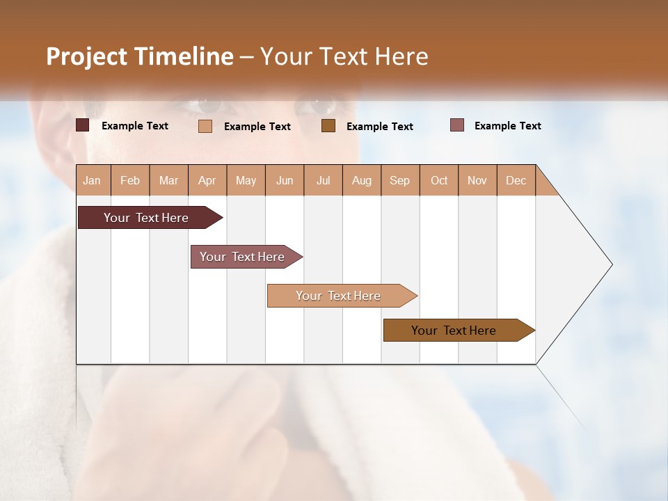 A Man Brushing His Teeth With A Toothbrush PowerPoint Template