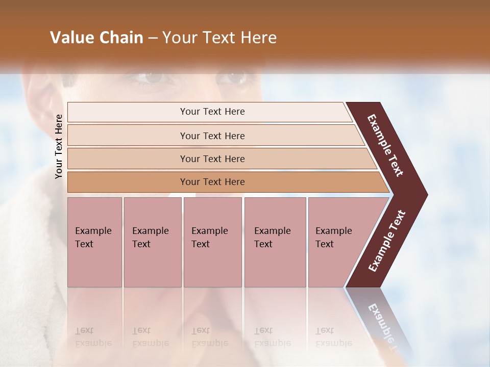 A Man Brushing His Teeth With A Toothbrush PowerPoint Template