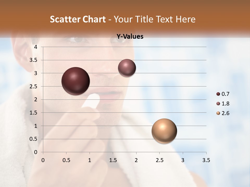 A Man Brushing His Teeth With A Toothbrush PowerPoint Template