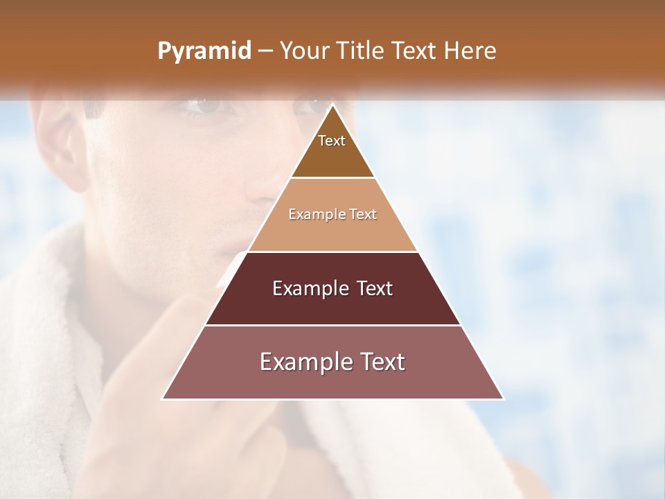 A Man Brushing His Teeth With A Toothbrush PowerPoint Template