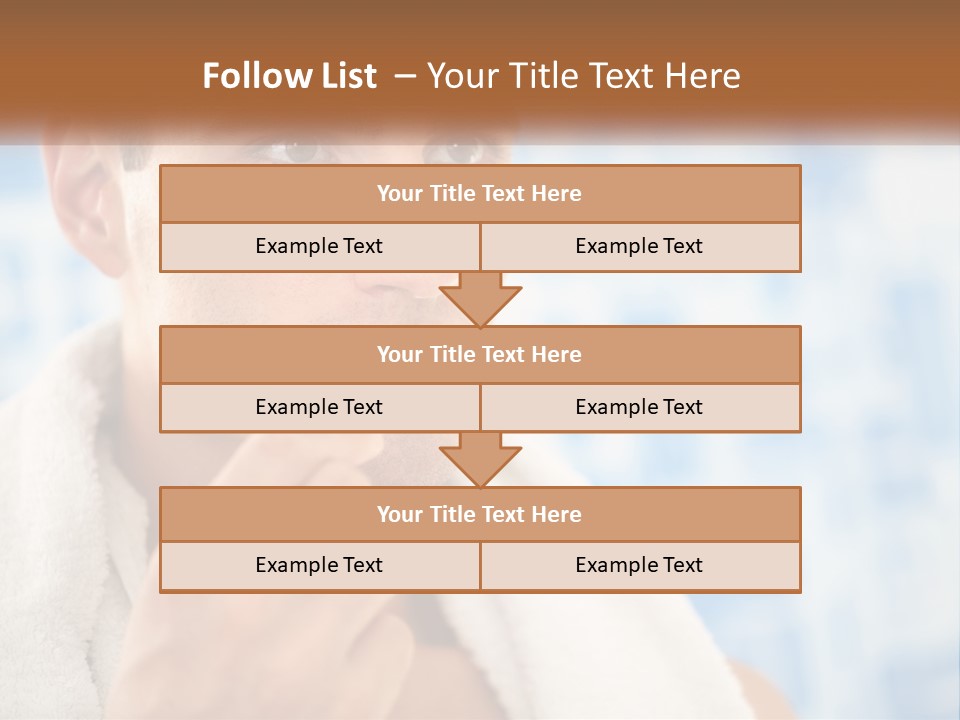 A Man Brushing His Teeth With A Toothbrush PowerPoint Template