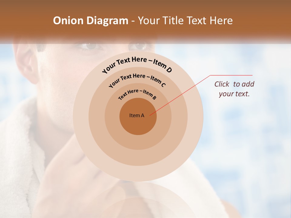 A Man Brushing His Teeth With A Toothbrush PowerPoint Template