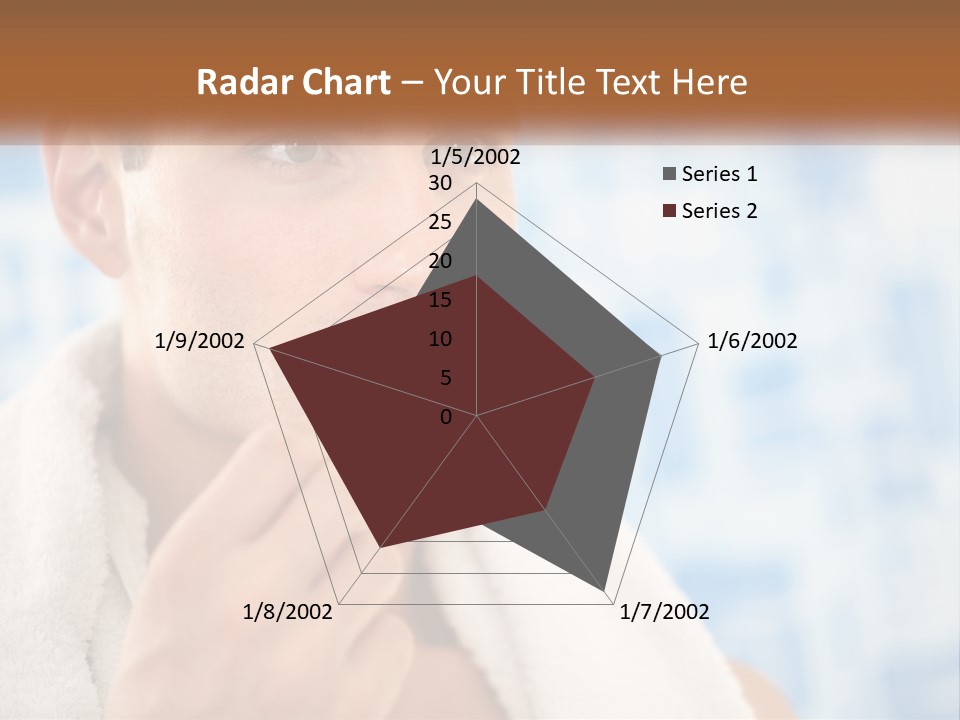A Man Brushing His Teeth With A Toothbrush PowerPoint Template