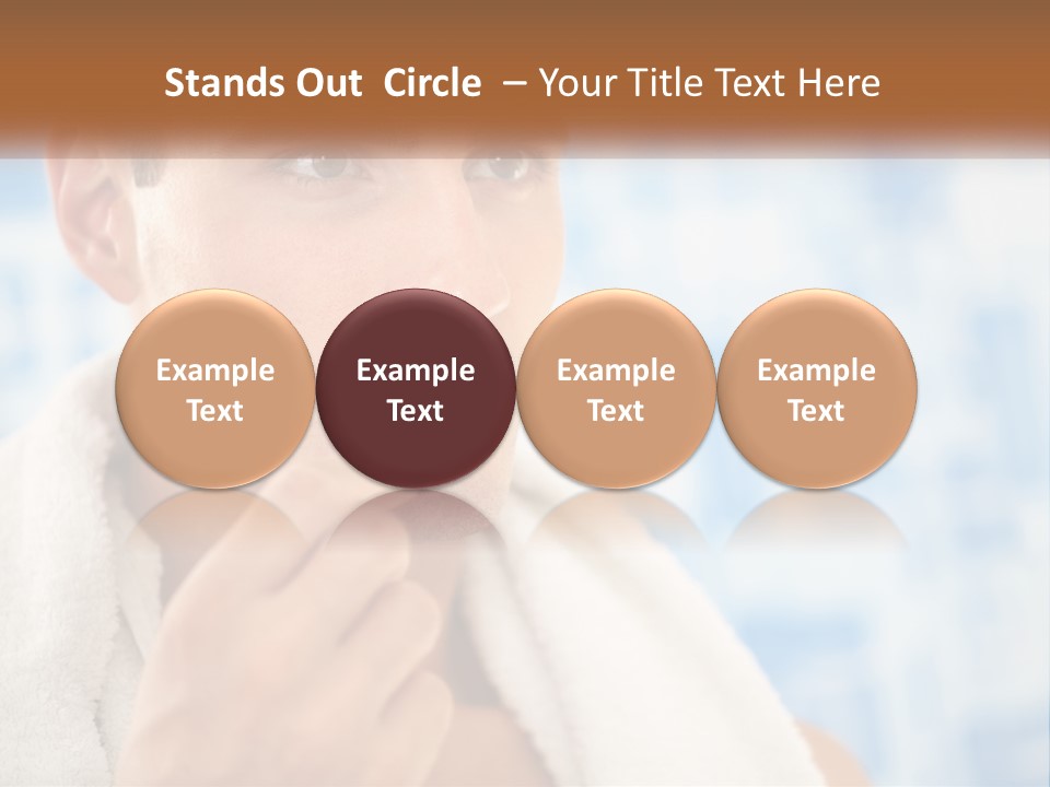 A Man Brushing His Teeth With A Toothbrush PowerPoint Template