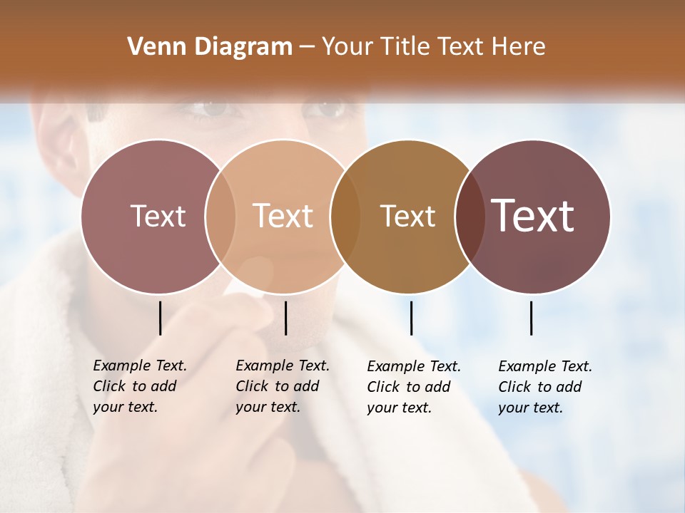 A Man Brushing His Teeth With A Toothbrush PowerPoint Template