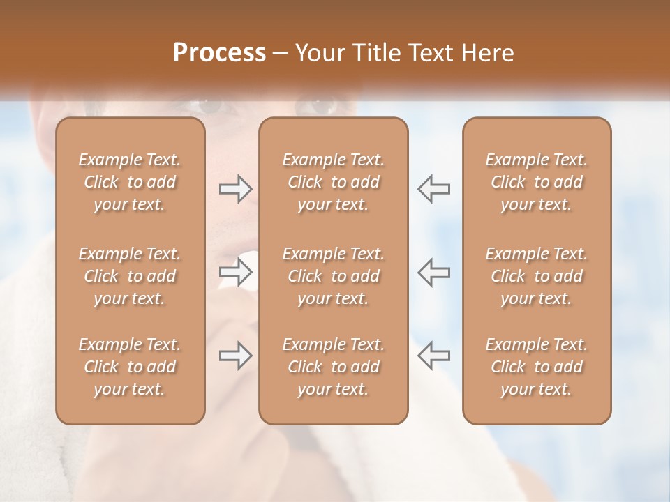 A Man Brushing His Teeth With A Toothbrush PowerPoint Template