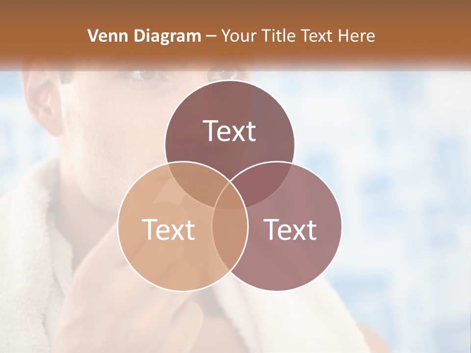 A Man Brushing His Teeth With A Toothbrush PowerPoint Template