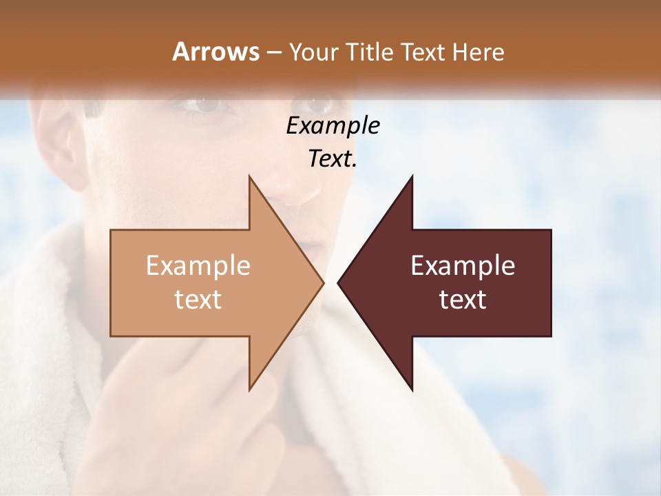 A Man Brushing His Teeth With A Toothbrush PowerPoint Template