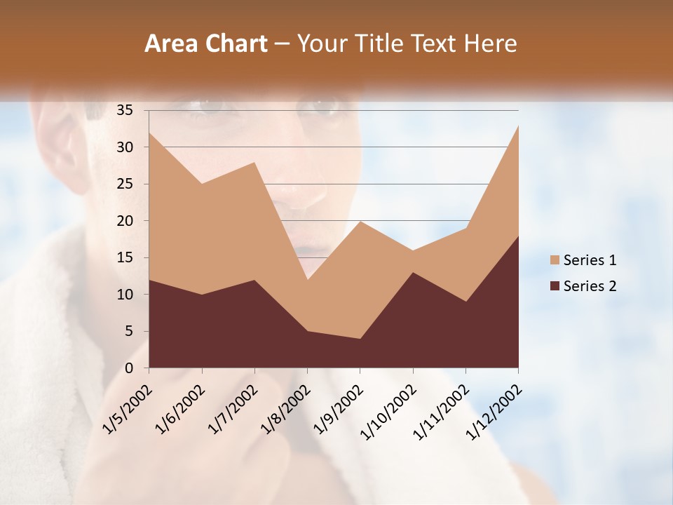 A Man Brushing His Teeth With A Toothbrush PowerPoint Template
