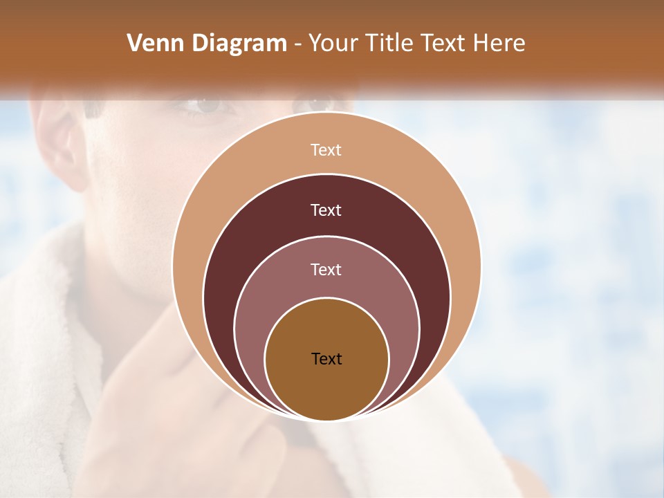 A Man Brushing His Teeth With A Toothbrush PowerPoint Template