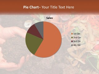 A Person Holding A Pile Of Dirt In Their Hands PowerPoint Template