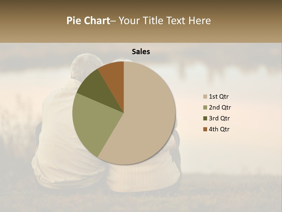 A Couple Of People Sitting Next To Each Other PowerPoint Template