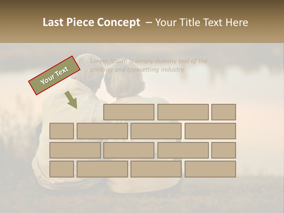 A Couple Of People Sitting Next To Each Other PowerPoint Template