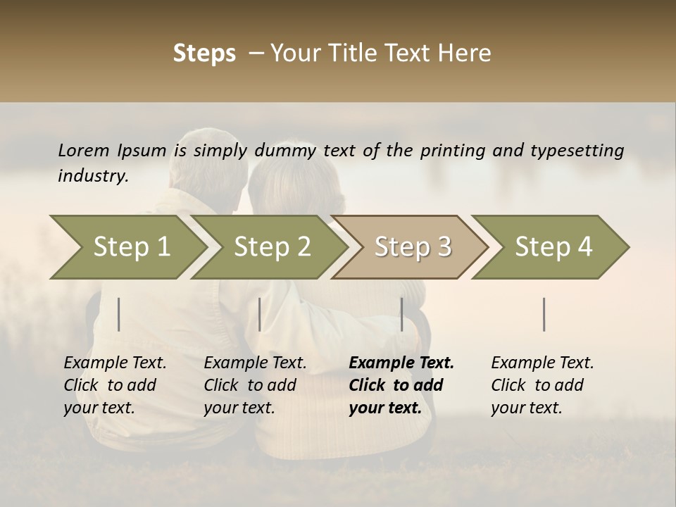 A Couple Of People Sitting Next To Each Other PowerPoint Template