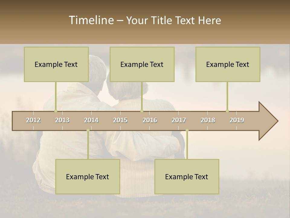 A Couple Of People Sitting Next To Each Other PowerPoint Template