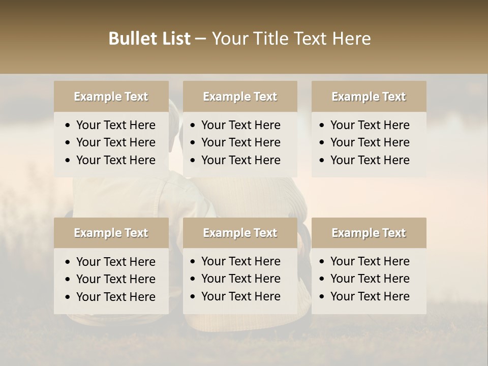 A Couple Of People Sitting Next To Each Other PowerPoint Template