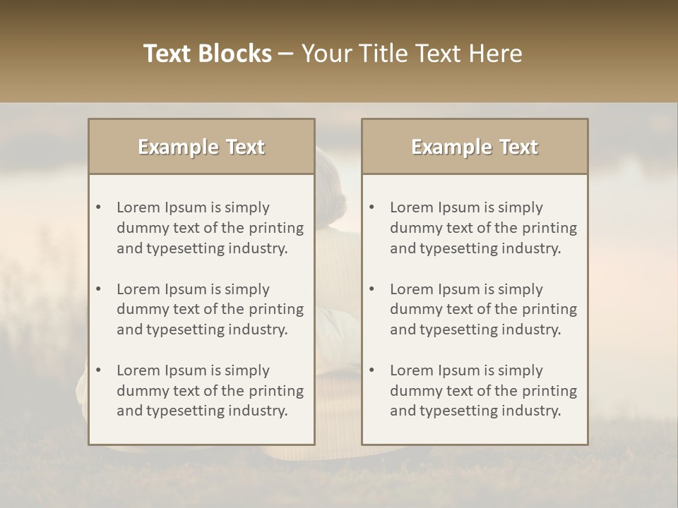 A Couple Of People Sitting Next To Each Other PowerPoint Template