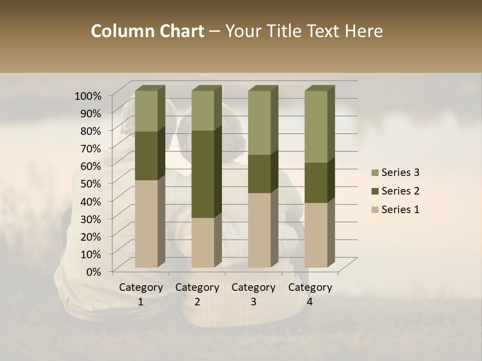 A Couple Of People Sitting Next To Each Other PowerPoint Template