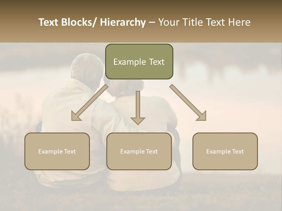 A Couple Of People Sitting Next To Each Other PowerPoint Template