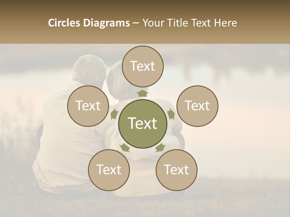 A Couple Of People Sitting Next To Each Other PowerPoint Template