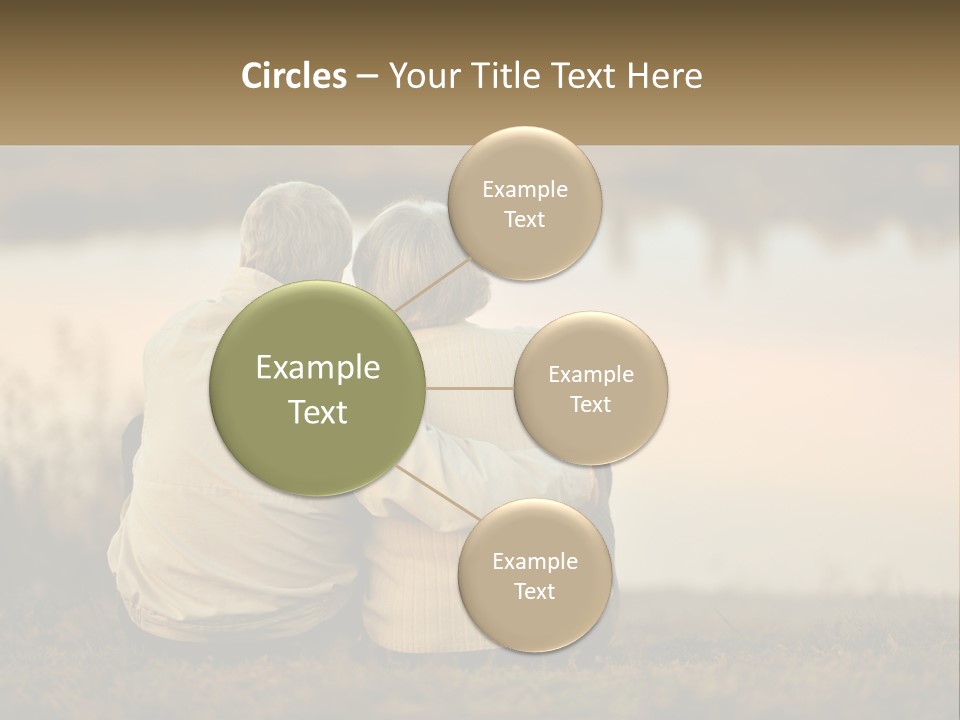 A Couple Of People Sitting Next To Each Other PowerPoint Template