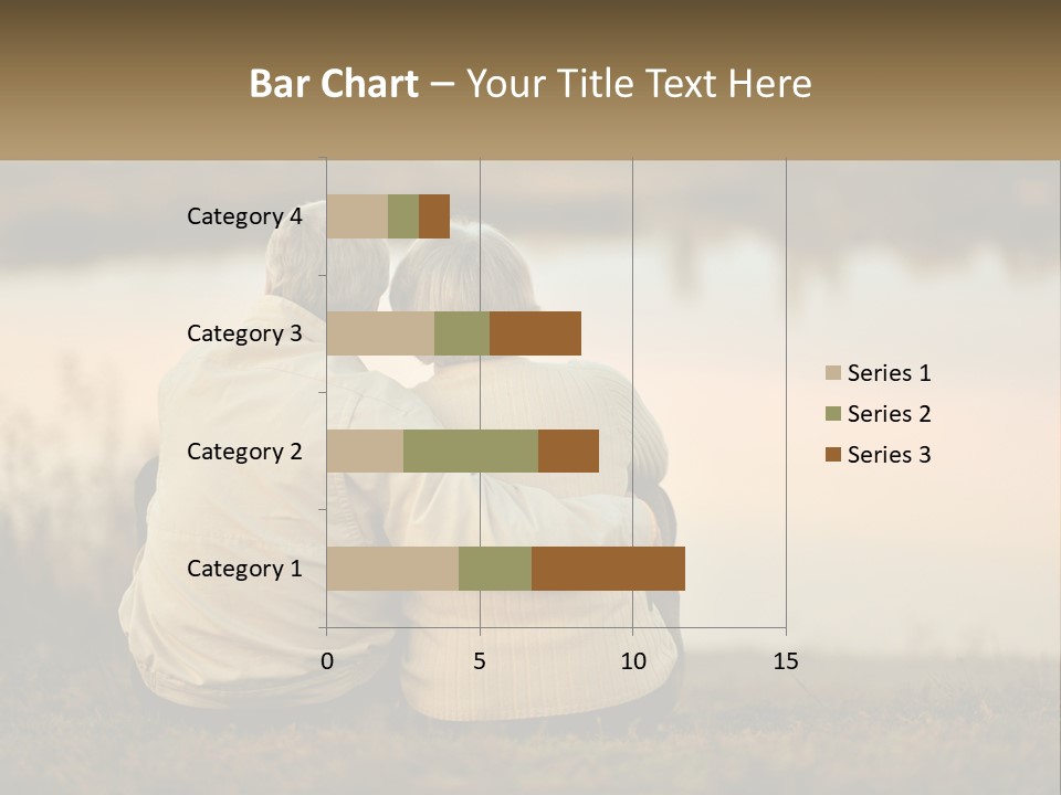 A Couple Of People Sitting Next To Each Other PowerPoint Template