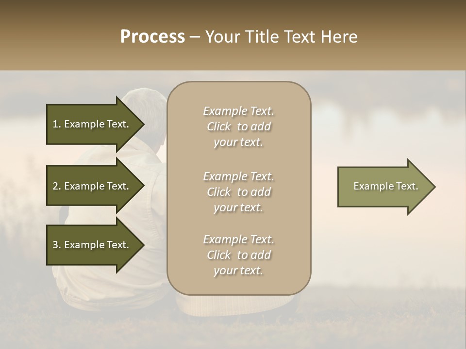 A Couple Of People Sitting Next To Each Other PowerPoint Template