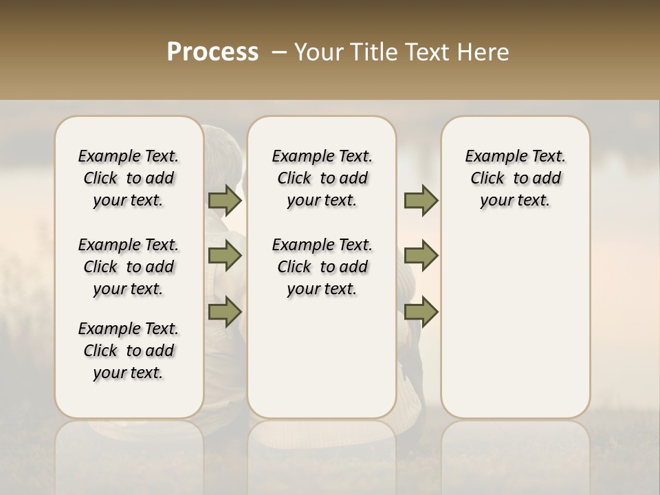 A Couple Of People Sitting Next To Each Other PowerPoint Template