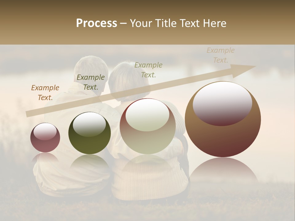 A Couple Of People Sitting Next To Each Other PowerPoint Template