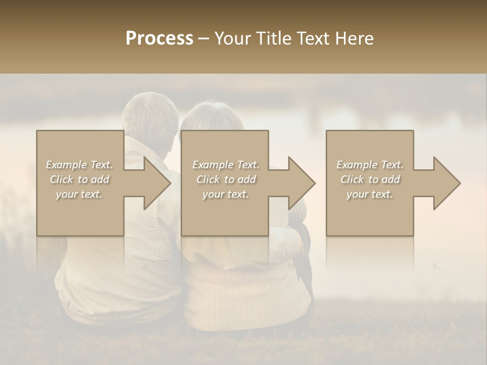A Couple Of People Sitting Next To Each Other PowerPoint Template