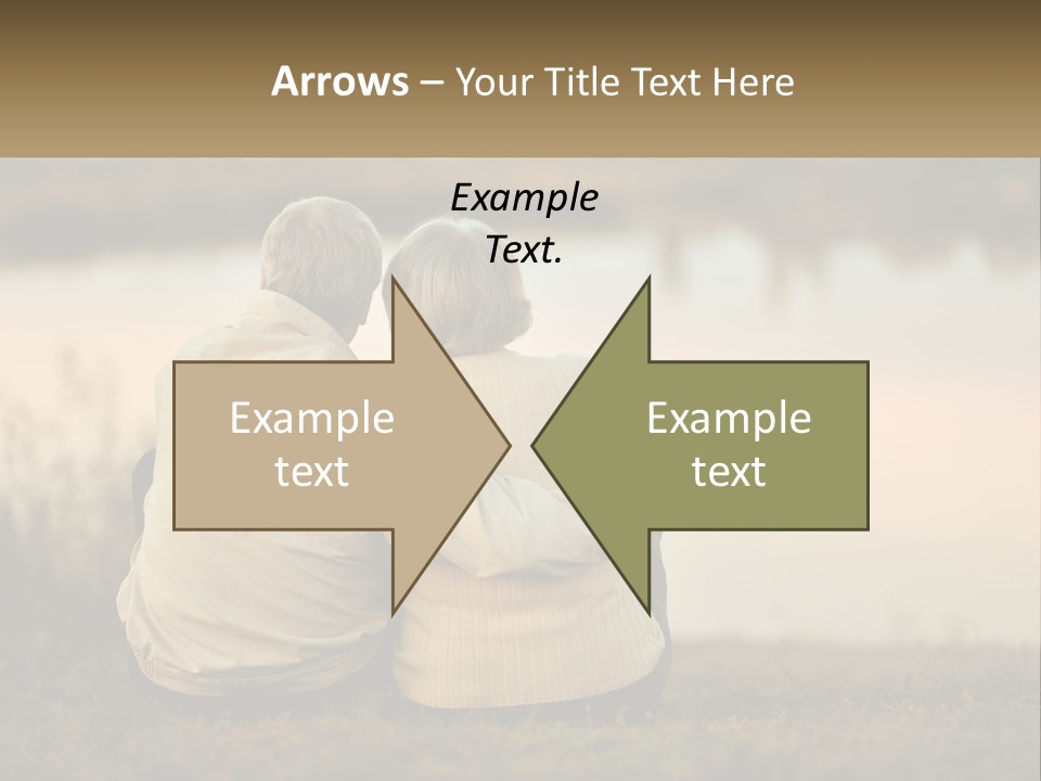 A Couple Of People Sitting Next To Each Other PowerPoint Template
