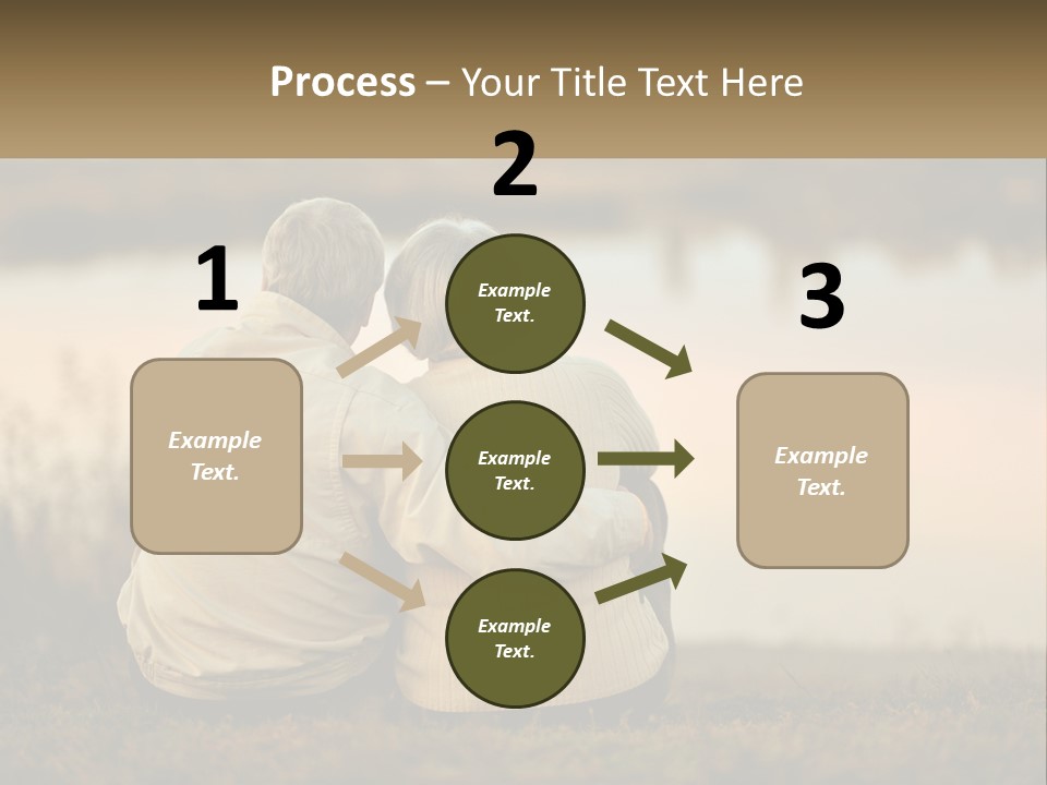 A Couple Of People Sitting Next To Each Other PowerPoint Template