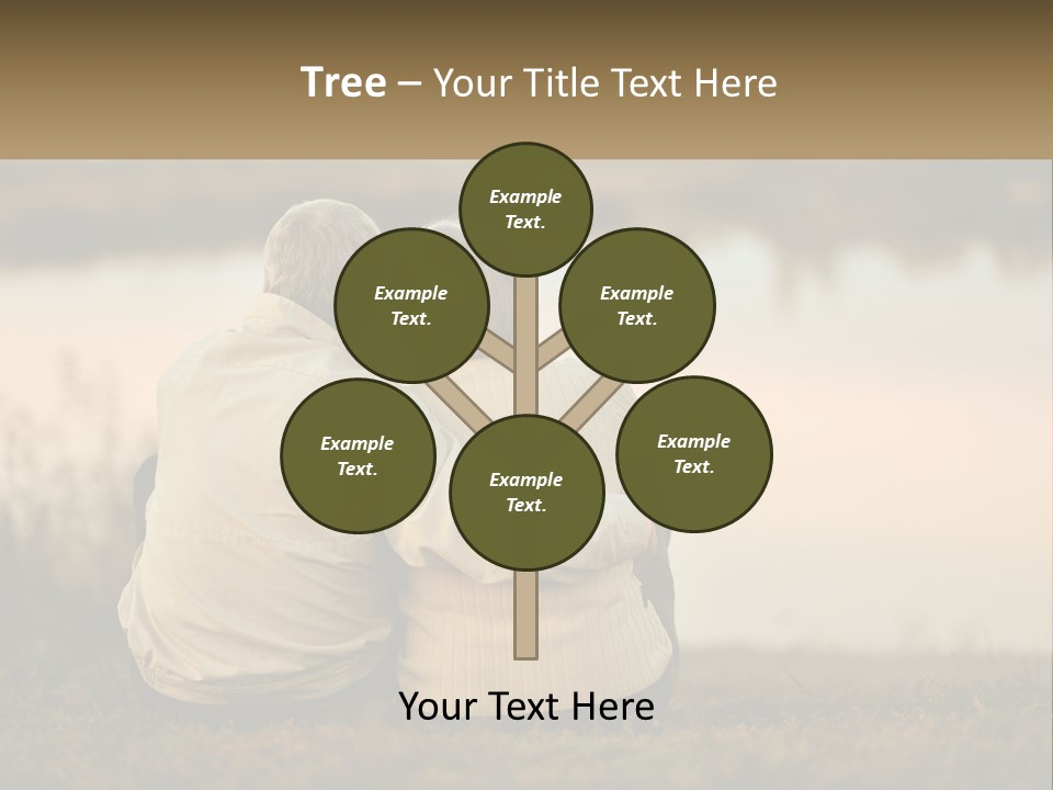 A Couple Of People Sitting Next To Each Other PowerPoint Template