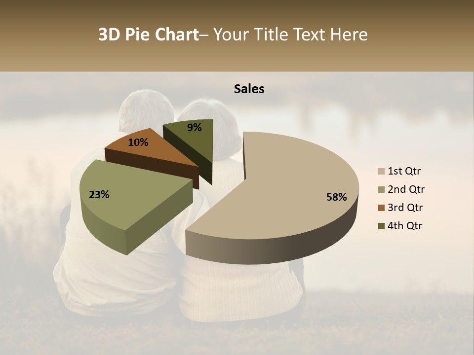 A Couple Of People Sitting Next To Each Other PowerPoint Template