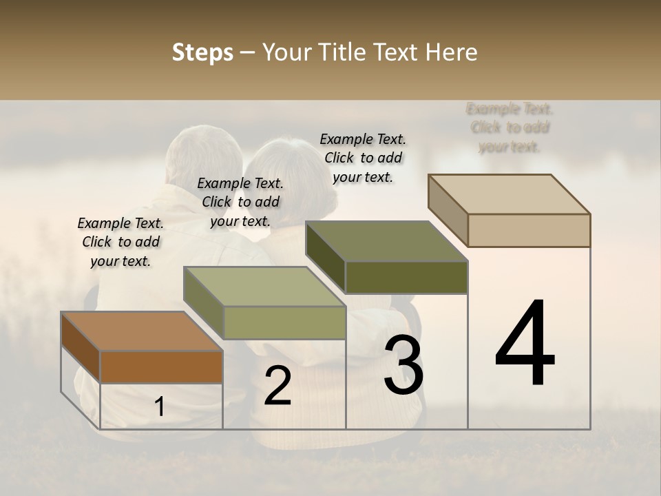 A Couple Of People Sitting Next To Each Other PowerPoint Template