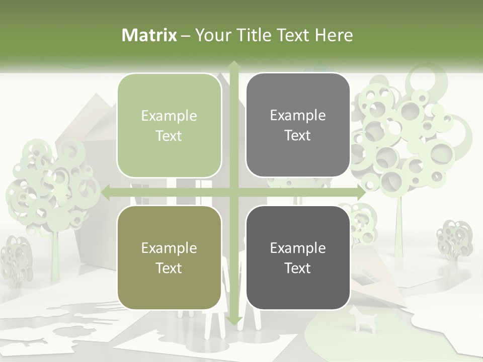 A Group Of People Standing In Front Of A House PowerPoint Template