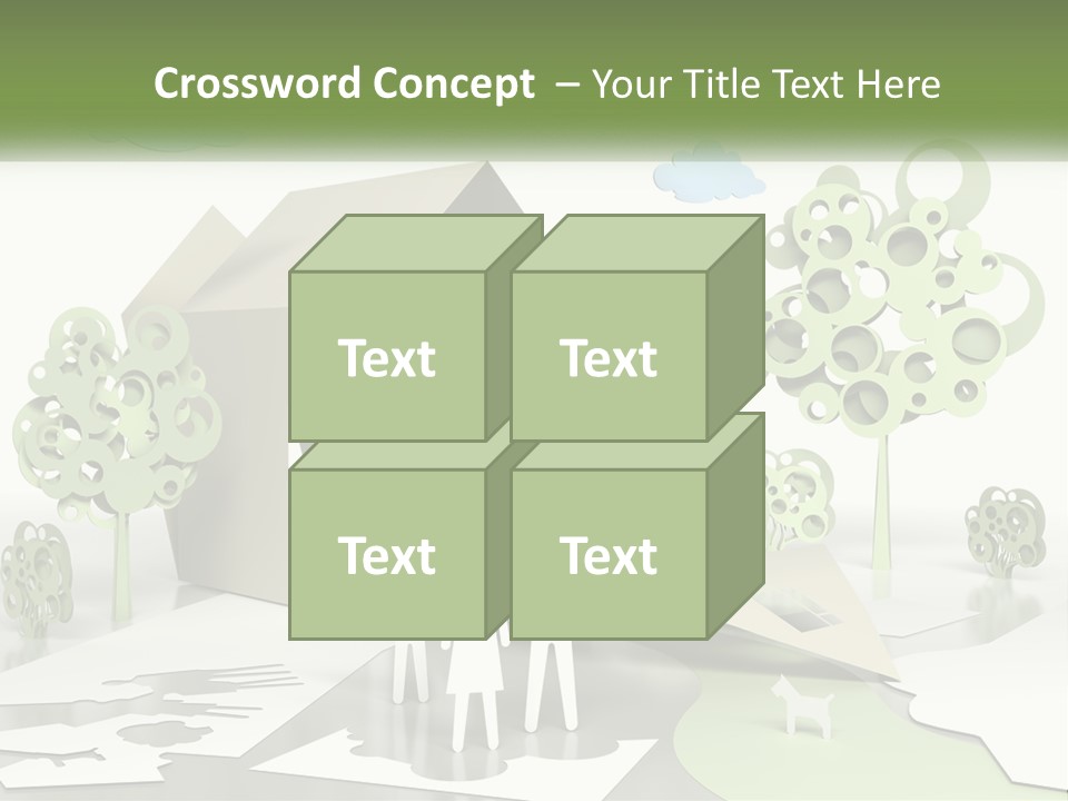 A Group Of People Standing In Front Of A House PowerPoint Template