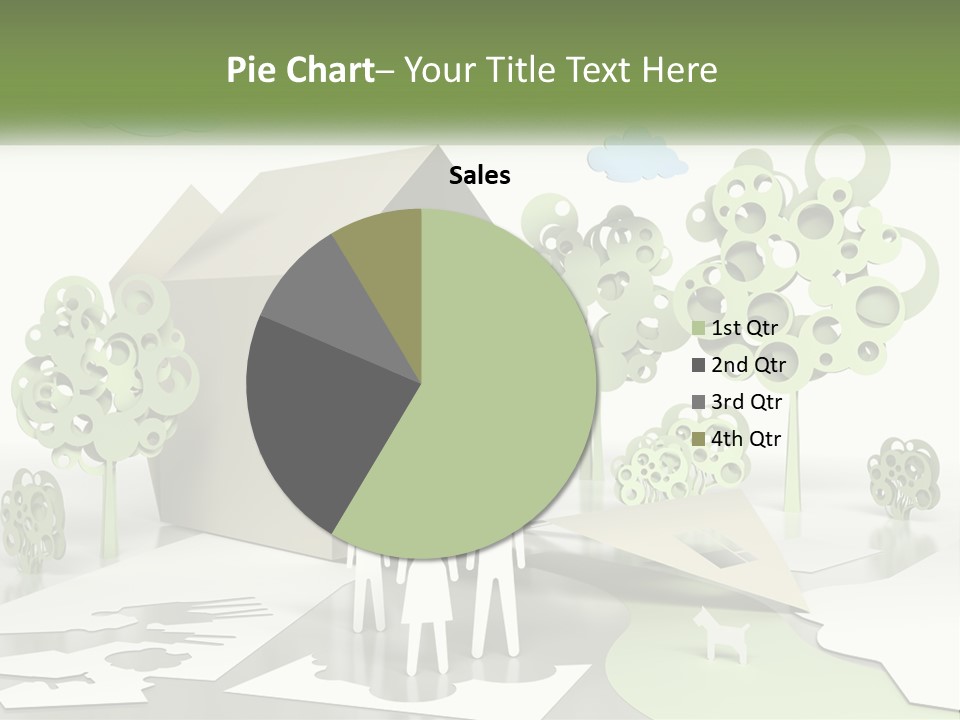 A Group Of People Standing In Front Of A House PowerPoint Template