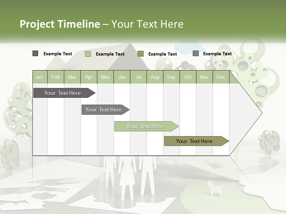 A Group Of People Standing In Front Of A House PowerPoint Template