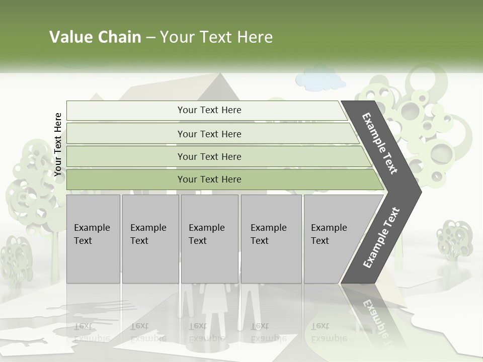 A Group Of People Standing In Front Of A House PowerPoint Template