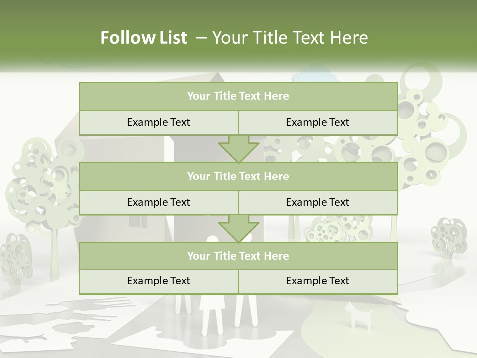 A Group Of People Standing In Front Of A House PowerPoint Template
