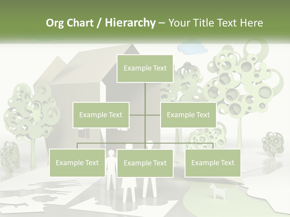 A Group Of People Standing In Front Of A House PowerPoint Template