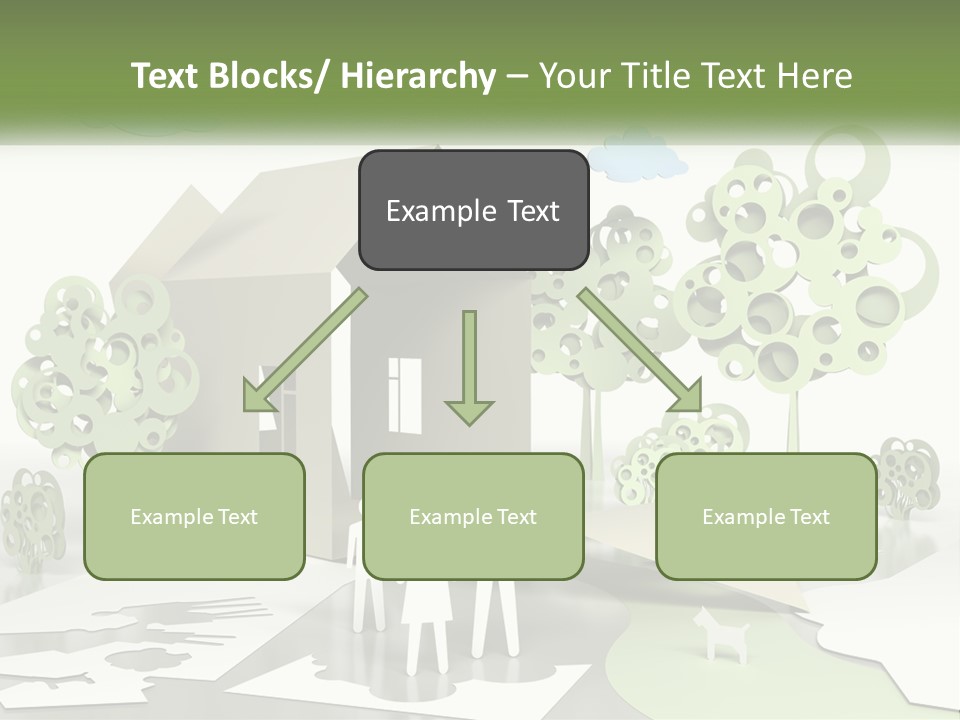A Group Of People Standing In Front Of A House PowerPoint Template