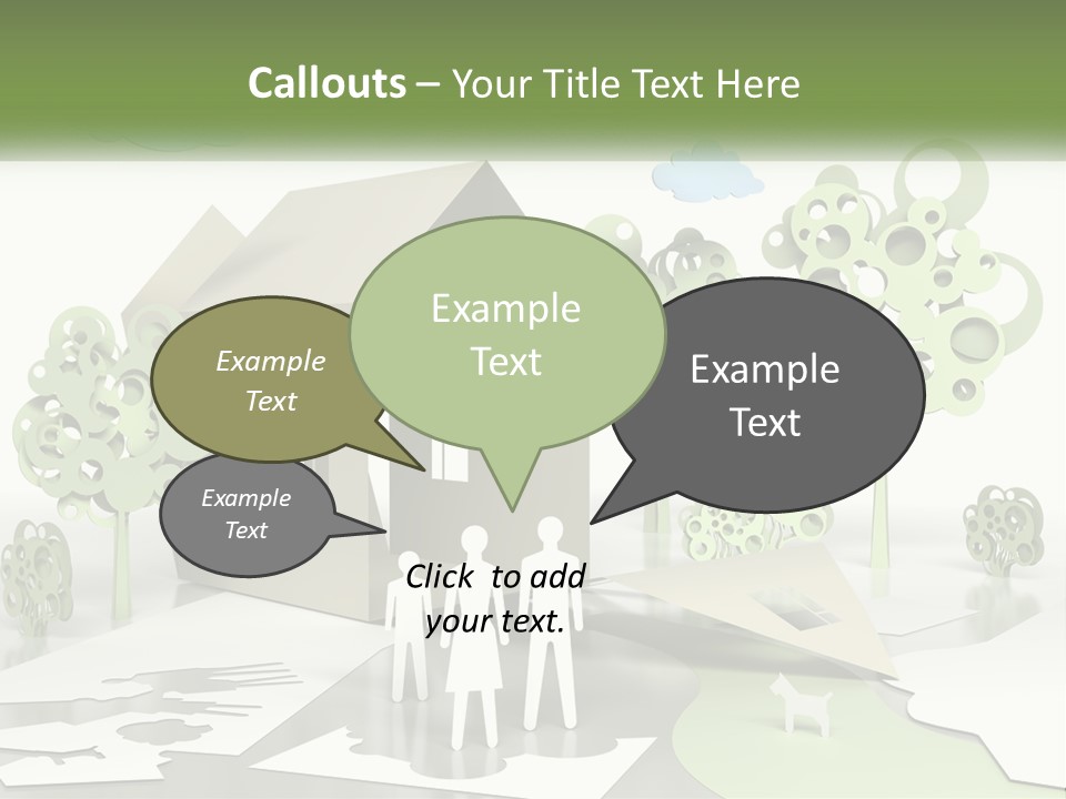 A Group Of People Standing In Front Of A House PowerPoint Template